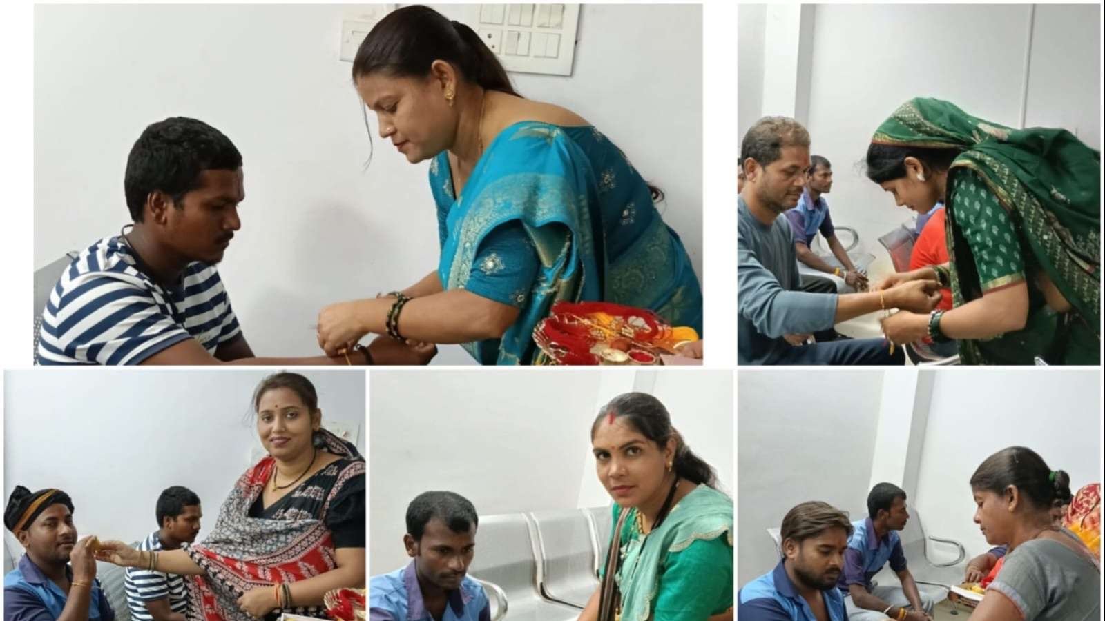 रक्षाबंधन पर खाकी और सेवा के हाथों पर सजा बहनों का स्नेह